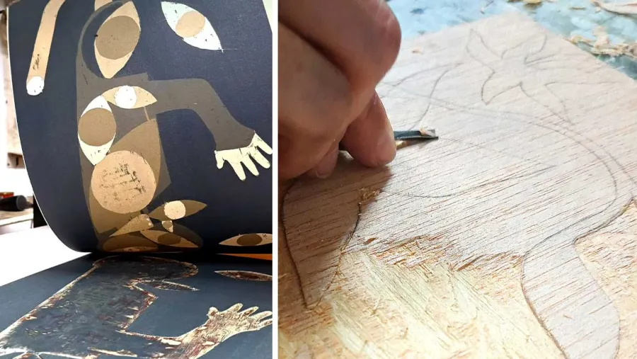 Xilografía a plancha perdida