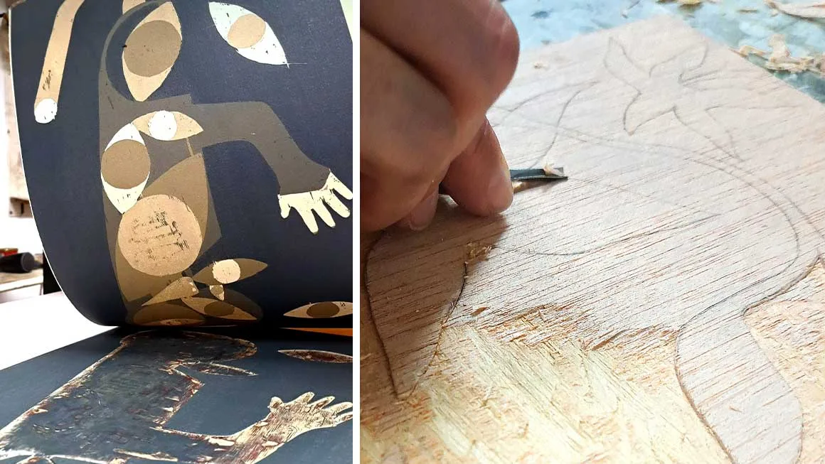Xilografía a plancha perdida